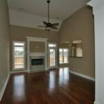 Spacious Family Room with Hardwood Floors & dramatically high ceiling