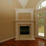 Ventless Gas Fireplace with media space above